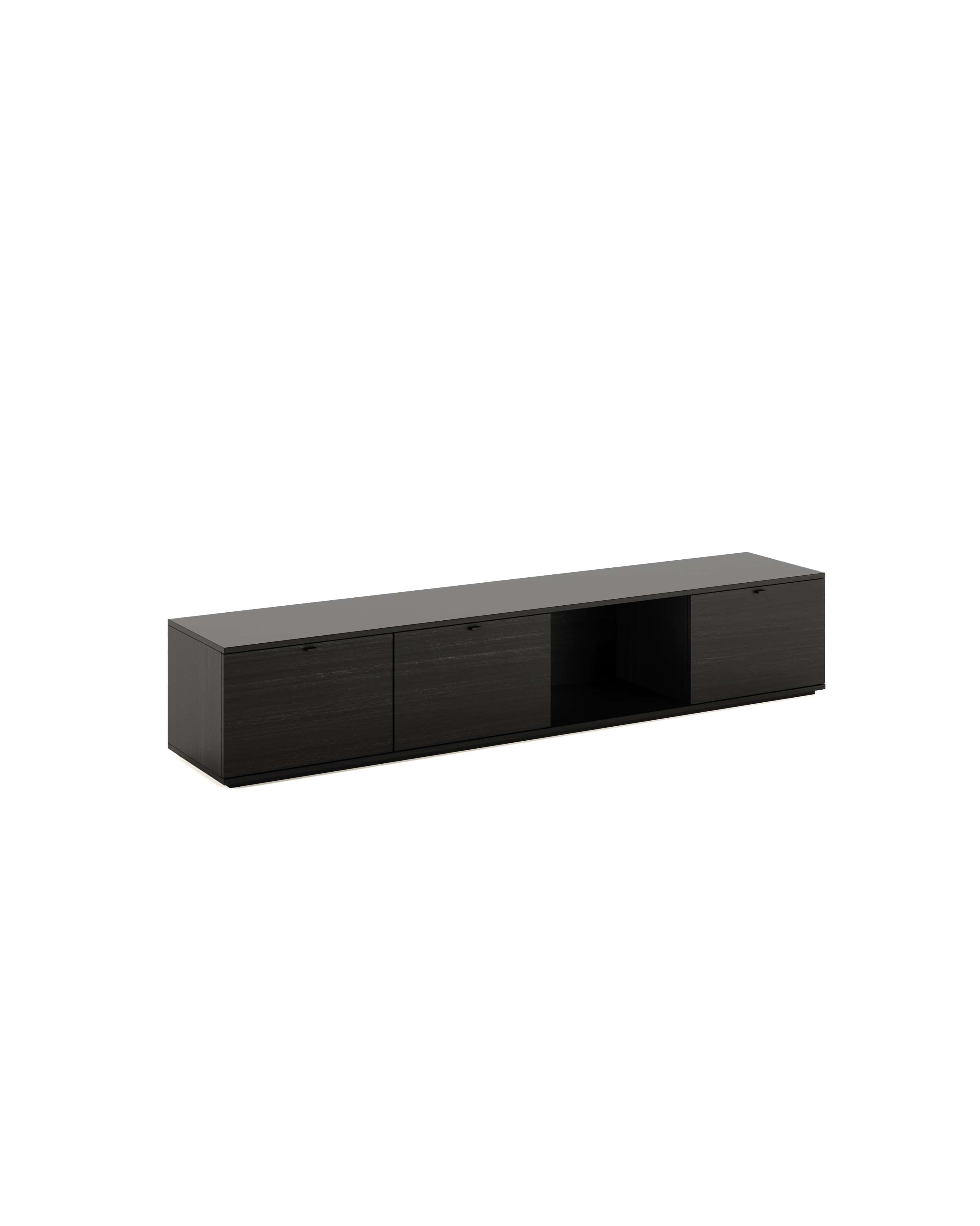 Modena TV Cabinet Black Oak