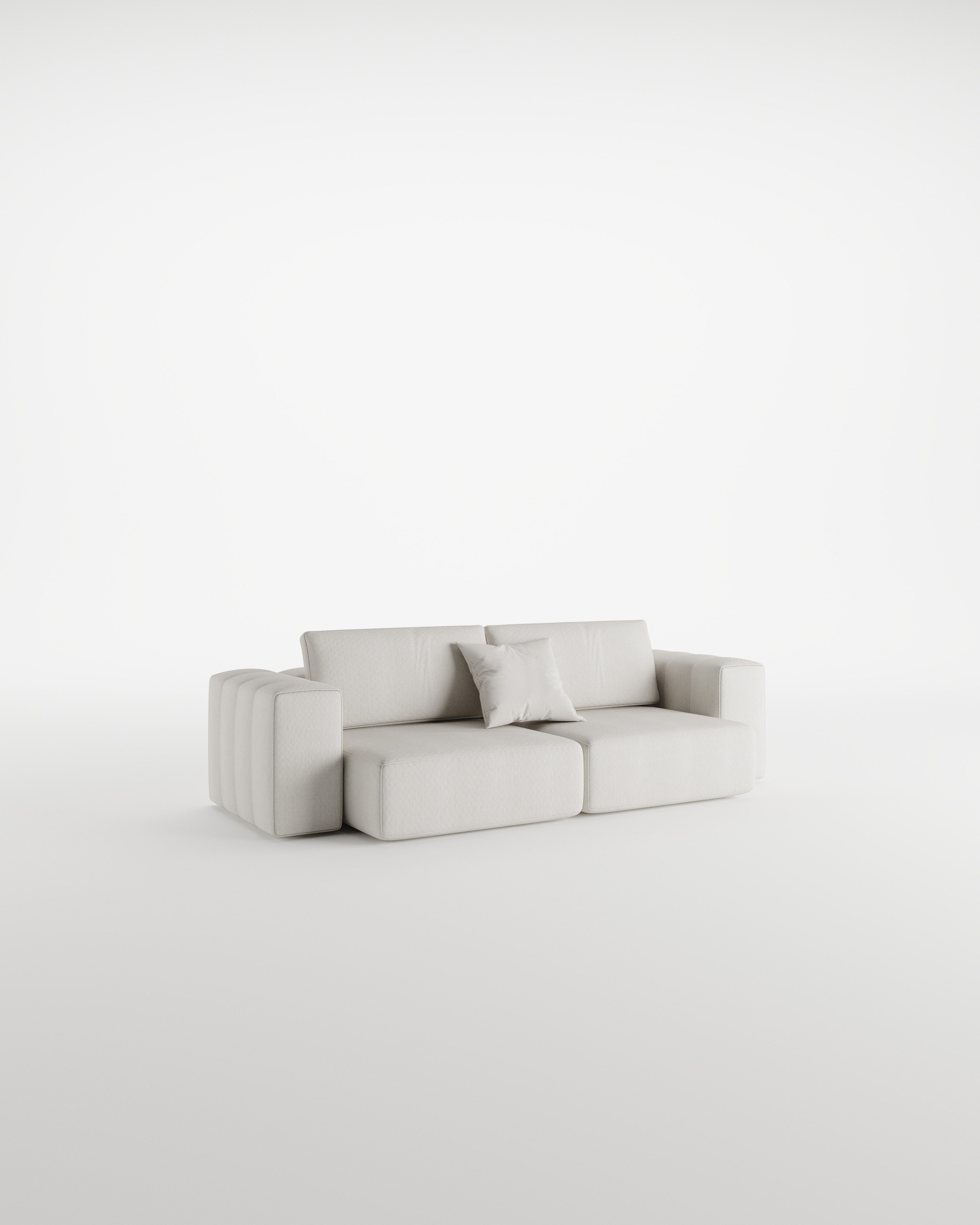 Liverpool Modular Sofa White Fabric